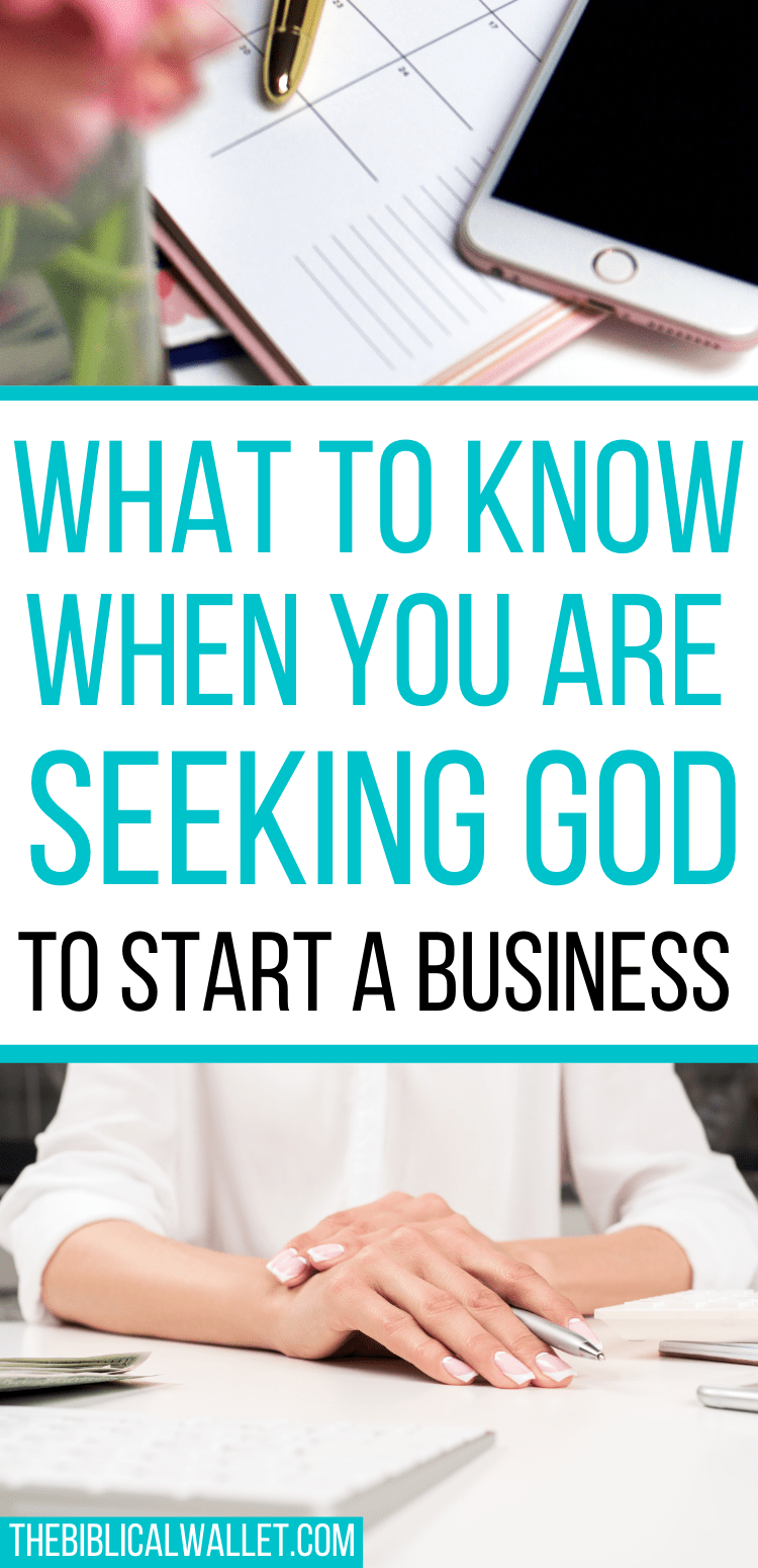 seeking god to start a business